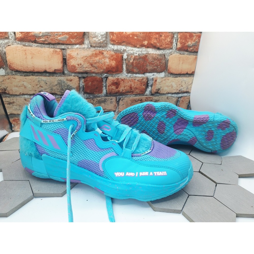 Disney Pixar x Adidas Dame 7 EXTPLY Sulley 2021 Monsters Inc Basketball Shoe